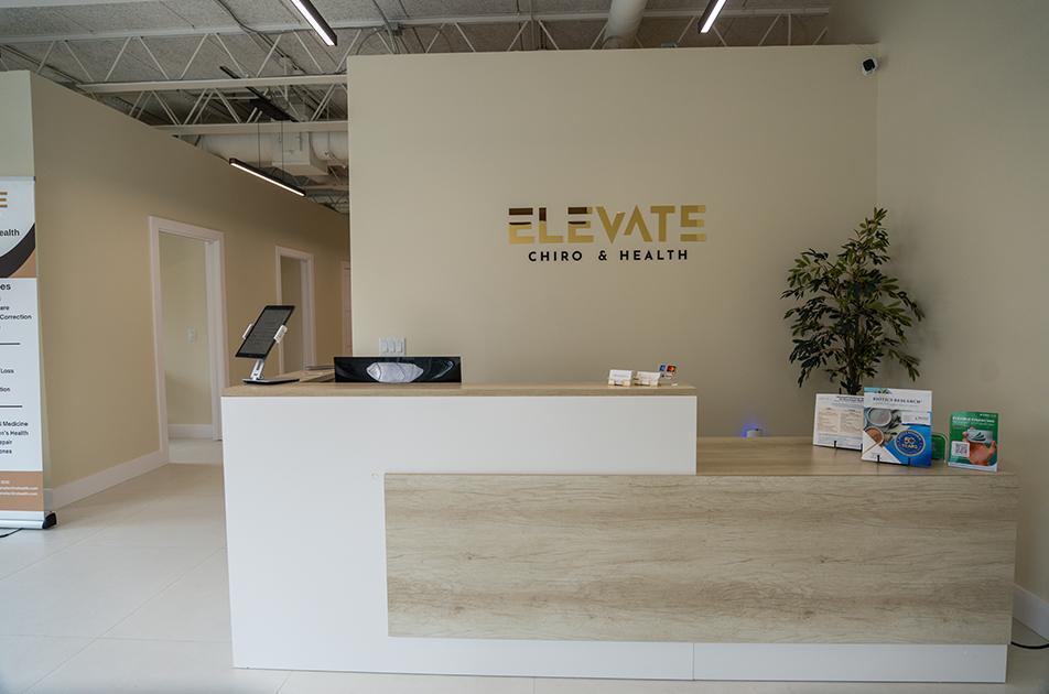 New patient care at Elevate Chiro & Health in Delray Beach, Florida.